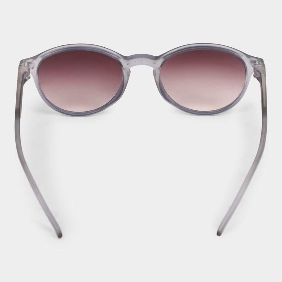 Kid's Plastic Clear Glass Round Sunglasses, , large image number null