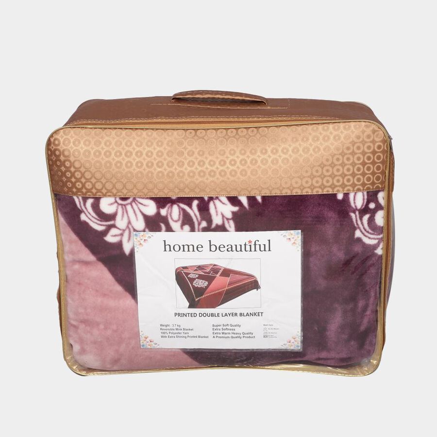 Purple Microfiber Blanket, , large image number null