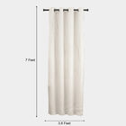 7 ft. off White Polyester Curtain, , small image number null
