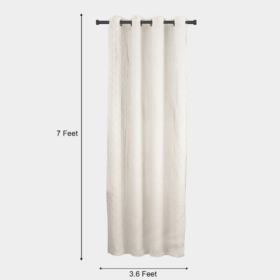 7 ft. off White Polyester Curtain, , large image number null