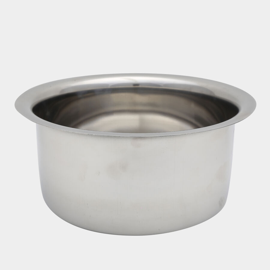 Stainless Steel Tope (Patila) - 23 cm (2.8 L), Induction Compatible, , large image number null