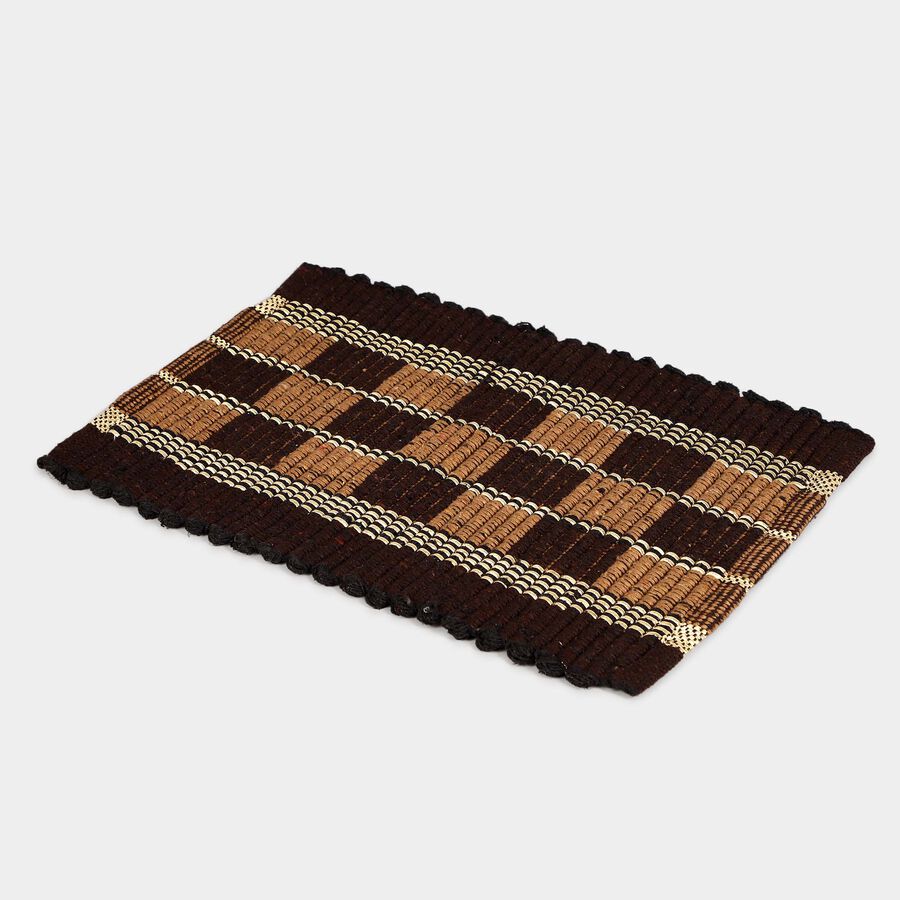 Brown Polyester Cotton Door Mat, , large image number null