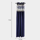 7ft. Blue Microfiber Door Curtain, , small image number null