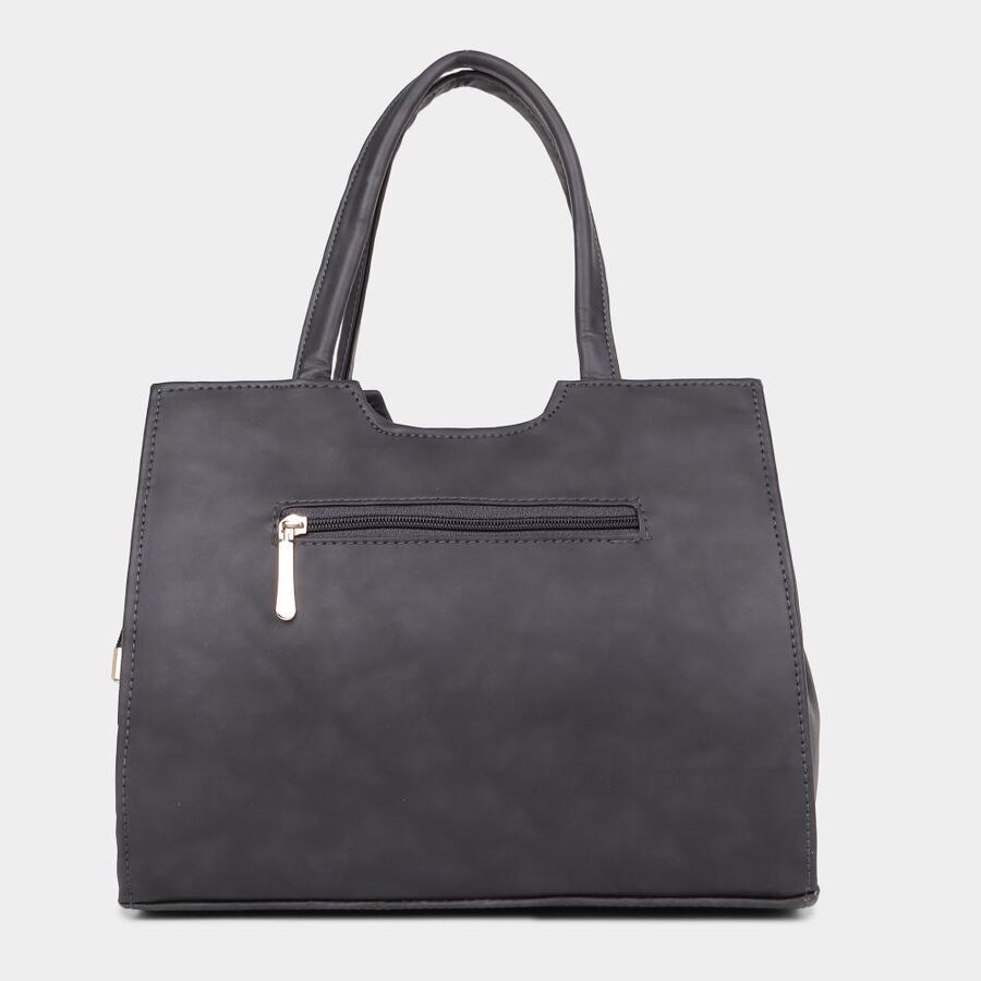 Women's Black Polyurethane Hand Bag, , large image number null