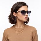 Women's Brown Plastic Sunglasses, , small