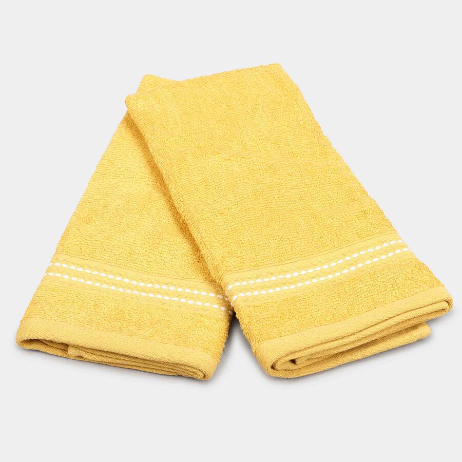 380 GSM Yellow Cotton Hand Towel, , large