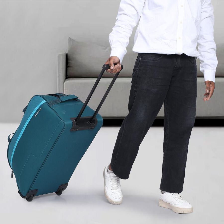 Light Blue Polyester Duffle Trolley, , large image number null