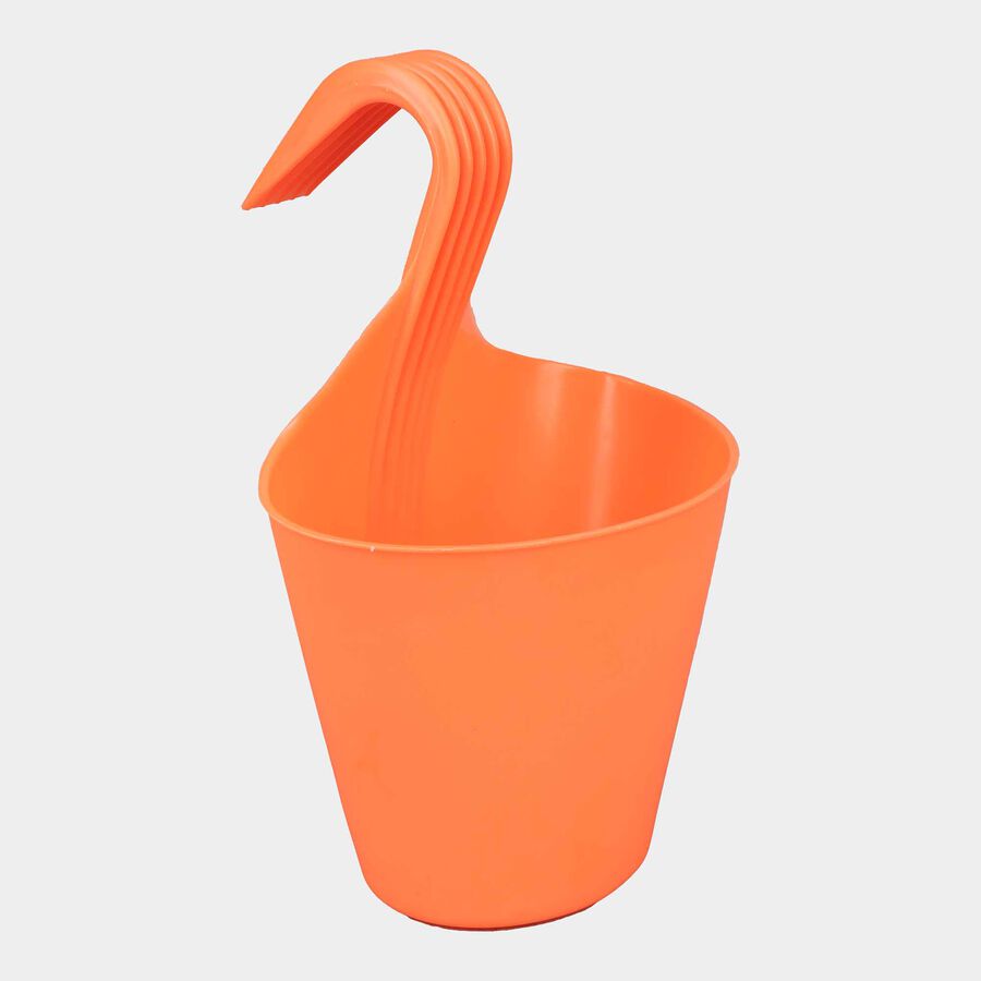 Orange Plastic Planter, , large image number null