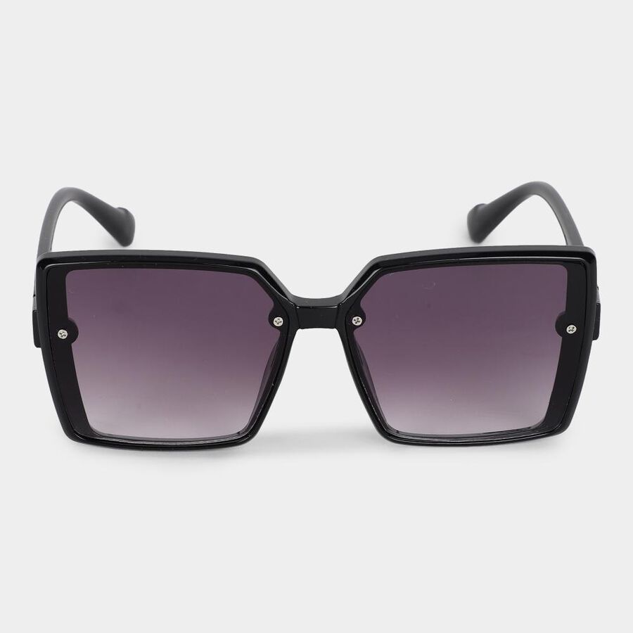 Women's Brown Plastic Sunglass , , large