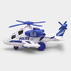 Kid's Blue Plastic Toy Police Helicopter, , small