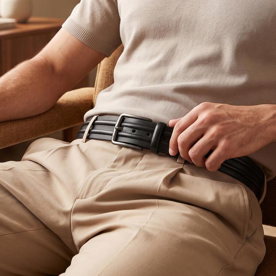 Men's PU Belt, , large