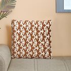 Brown Polyester Cushion Cover, , small image number null