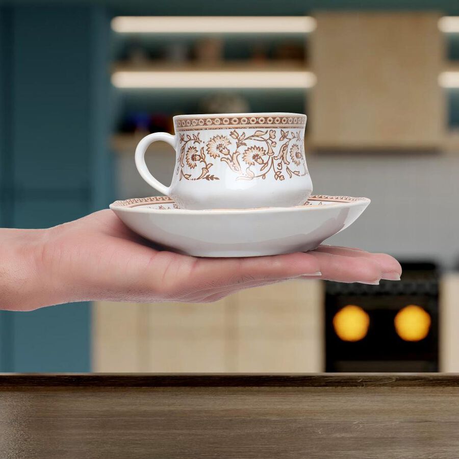 160 ml Stoneware Cup & Saucer Set, , large image number null