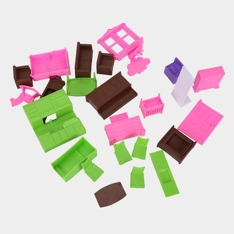 Light Pink Plastic Doll House , , large image number null