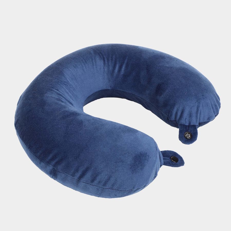 Navy Blue Memory Foam Neck Pillow, , large image number null