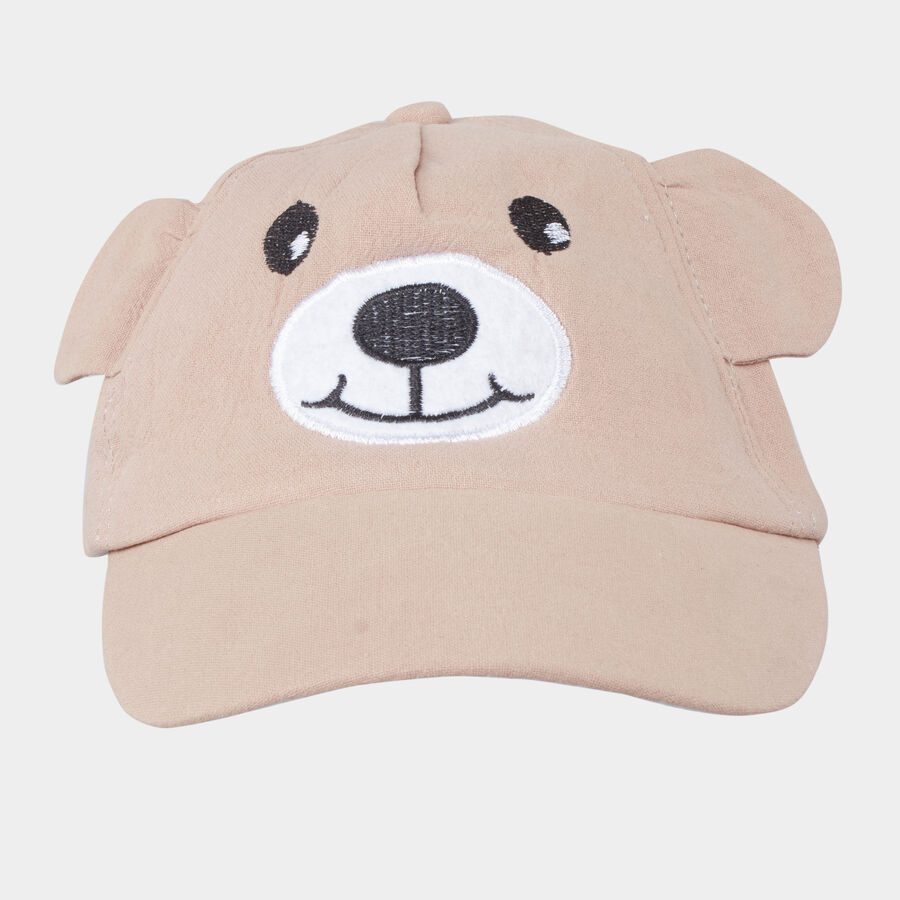 Kids' Brown Fabric Cap, , large image number null