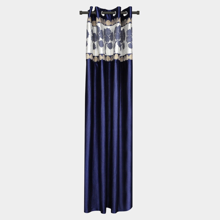 7ft. Blue Microfiber Door Curtain, , large image number null