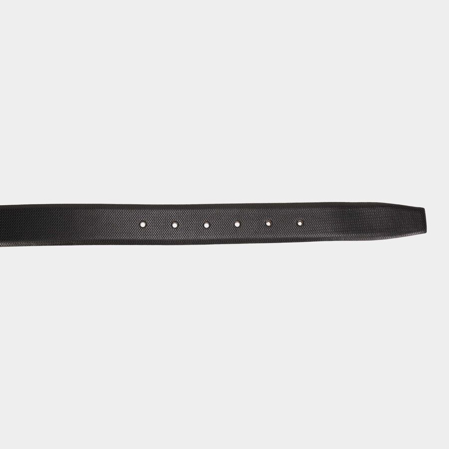 Men's BlackLeather Formal Belt, , large