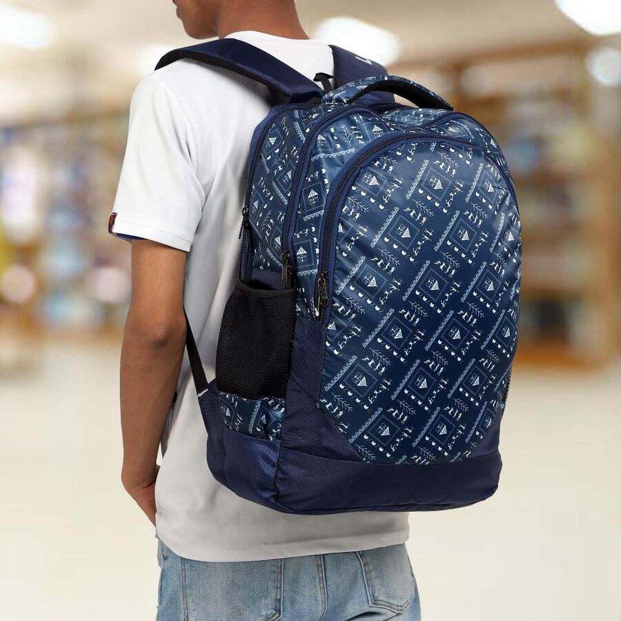 Blue Backpack with Laptop Sleeve, 35 L (Approx), , large image number null