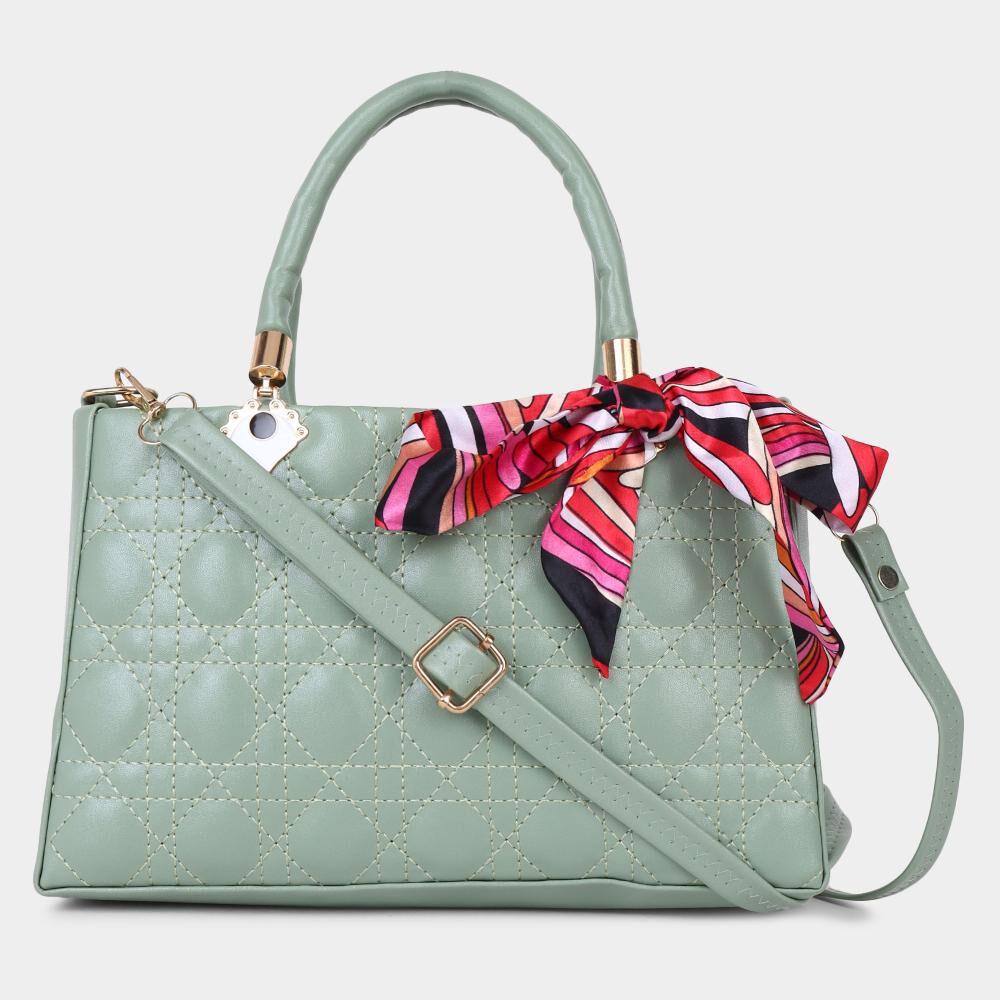 Lucky Charm                         Women's Light Green Polyurethane Hand Bag