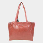 Women's Pink Polyurethane Tote Bag, , small image number null
