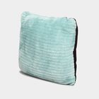 Light Aqua Velvet Solid Cushion, , small