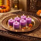 Fragranced Candels Lavender Flavoured Pack Of 6Pcs, , small