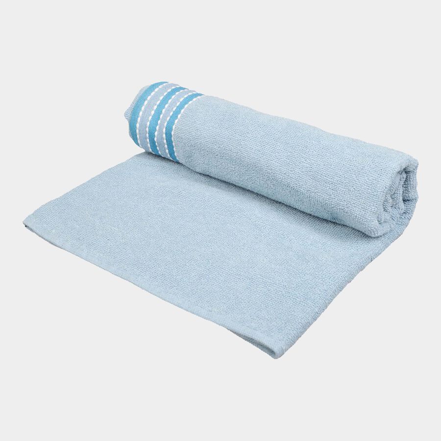 400 GSM Blue Microfiber Bath Towel, , large image number null