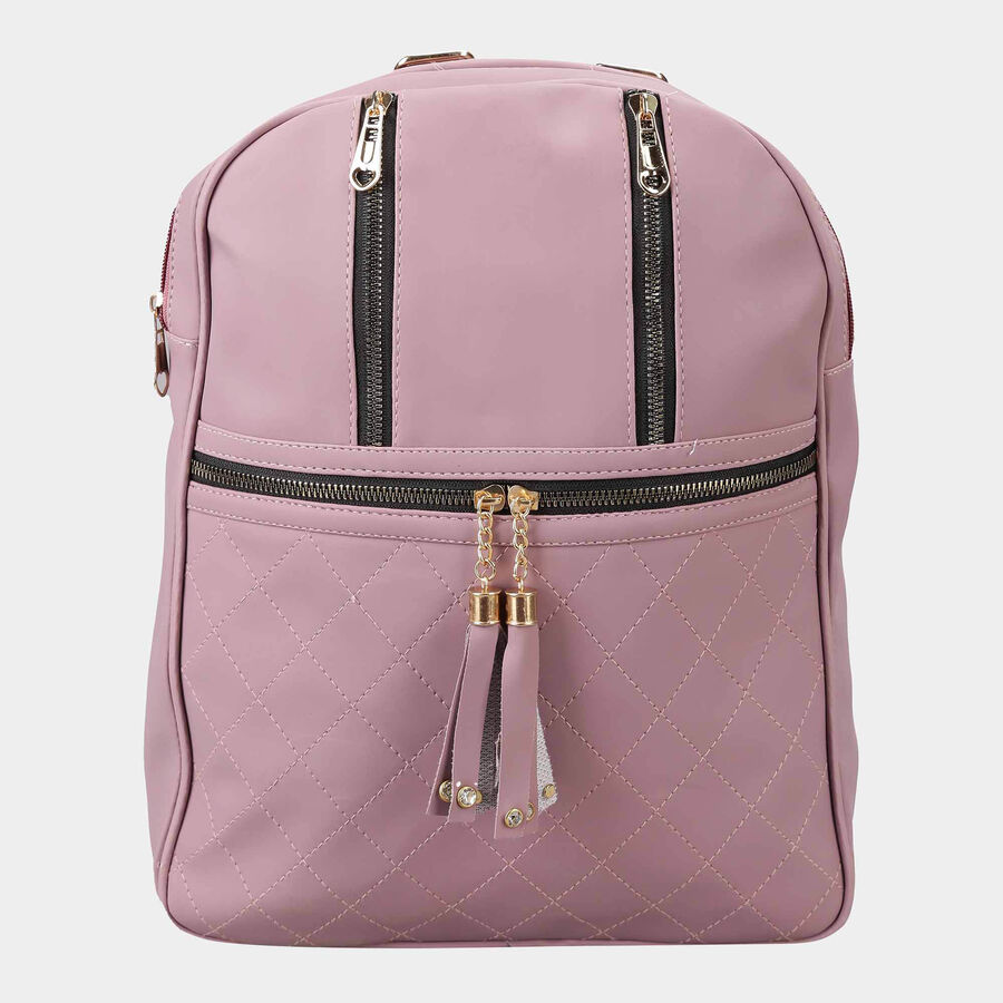 Women's Assorted Polyurethane Backpack - Colour/Design May Vary, , large image number null