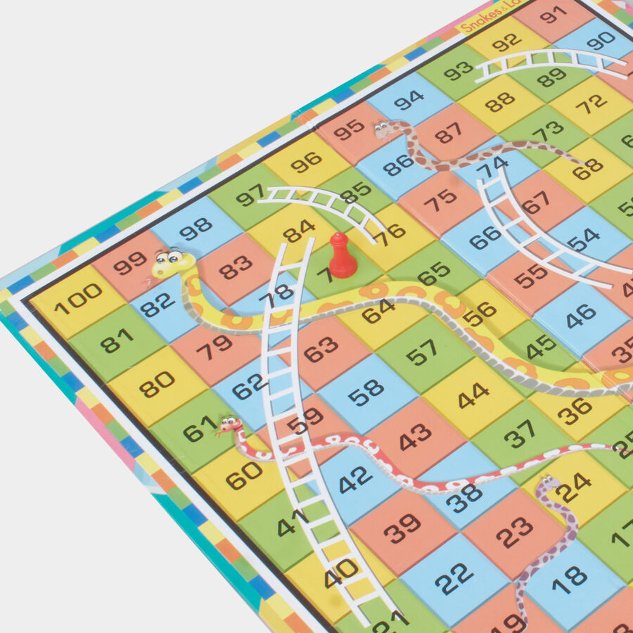 Ludo And Snakes & Ladders Board Game (16 Pcs.), , large image number null