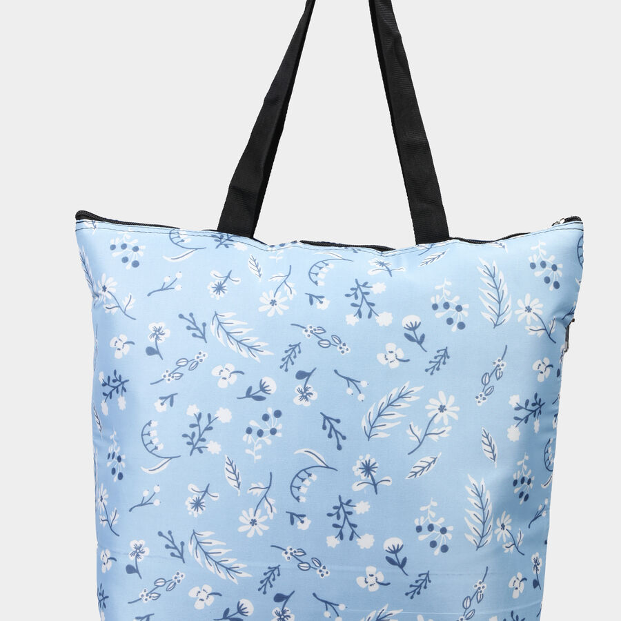 Women's Blue Fabric Tote Bag, , large image number null