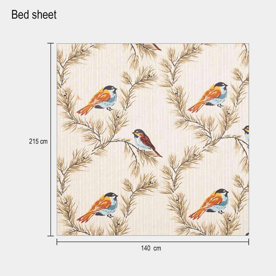 104 TC Cotton Blend Single Bedsheet, , large image number null