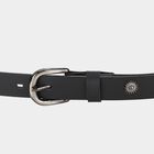 Woman's Black Polyurethane Belt, , small