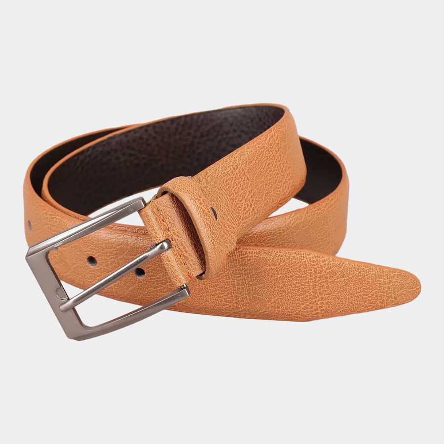 Men's Tan Polyurethane Casual Belt, , large image number null