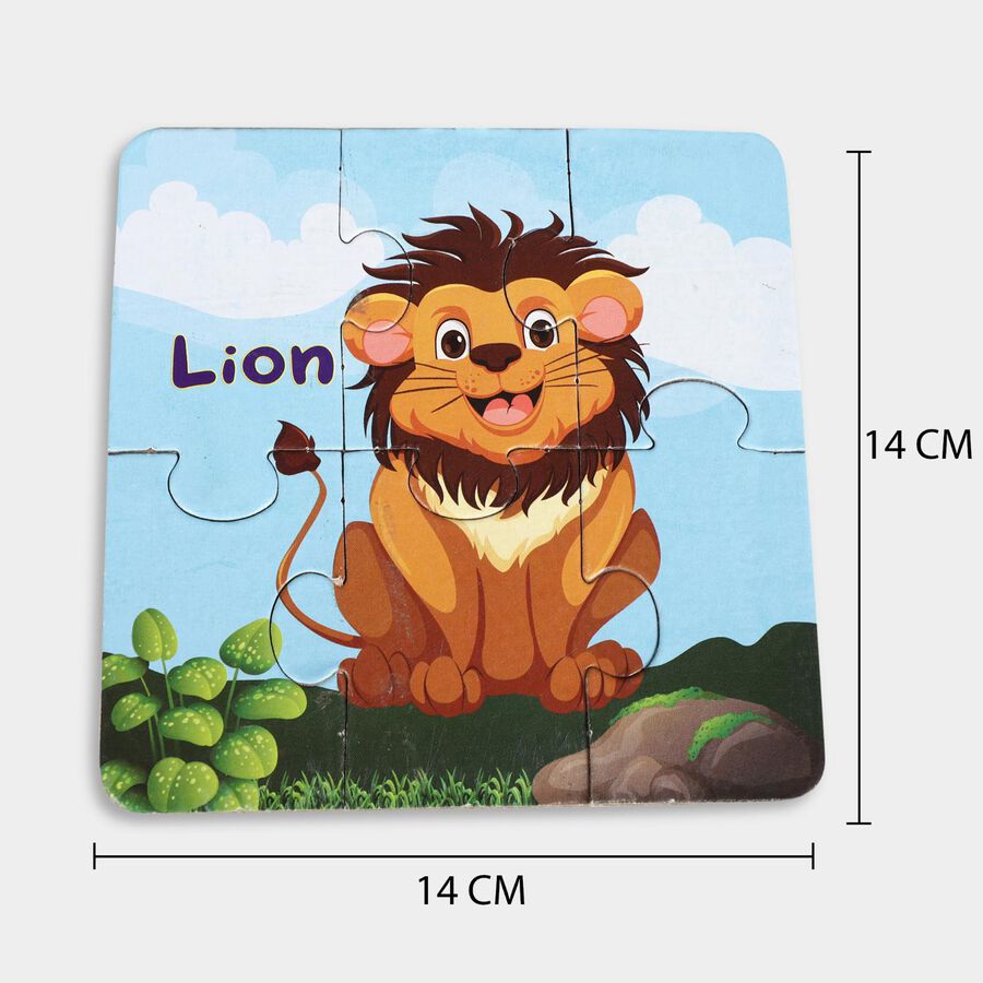 Wild Animals Jigsaw Puzzle 6 Pcs, , large image number null
