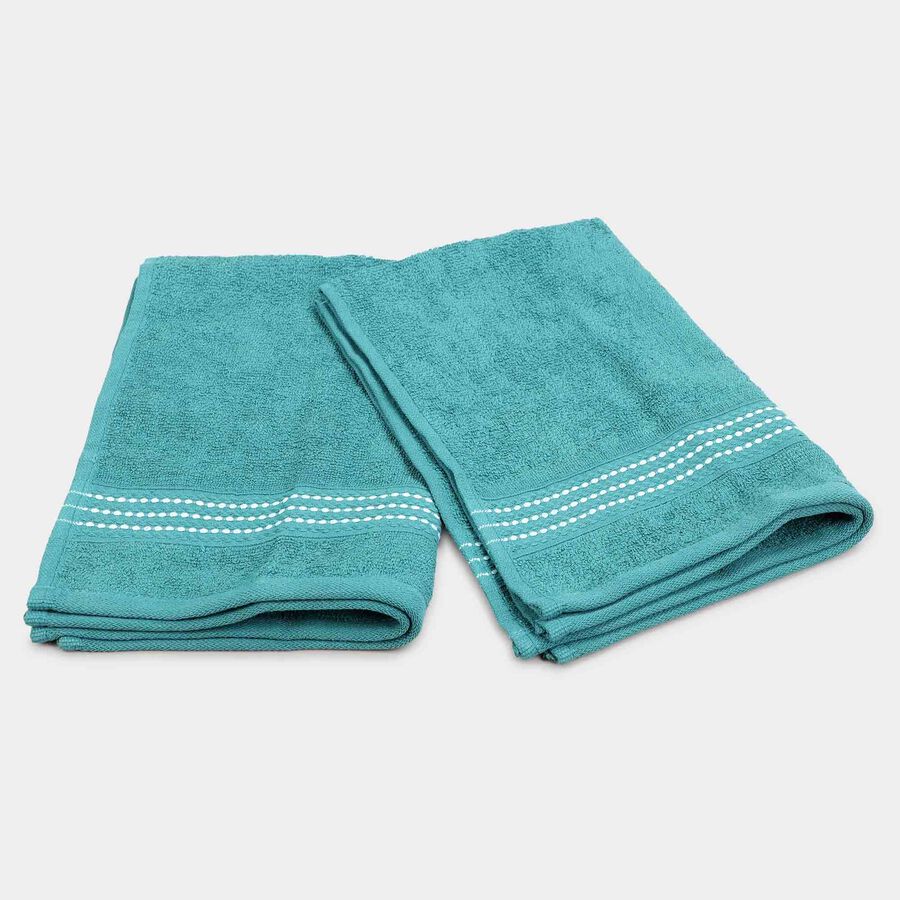 380 GSM Teal Cotton Hand Towel, , large