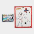 Kid's Spiderman Coloring Frame with Oil Pastel Colors , , small