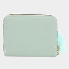 Women's Green Polyurethane Clutch Bag, , small