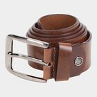 Men's Tan Leather Casual Belt, , small image number null