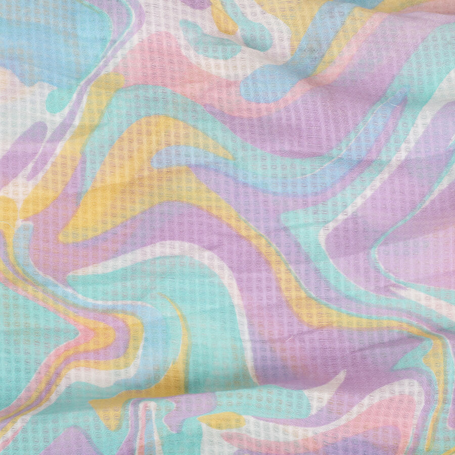 Women's Coral Polyester Scarfs, , large image number null