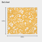 120 GSM Yellow Polyester Double Bedsheet, , small image number null