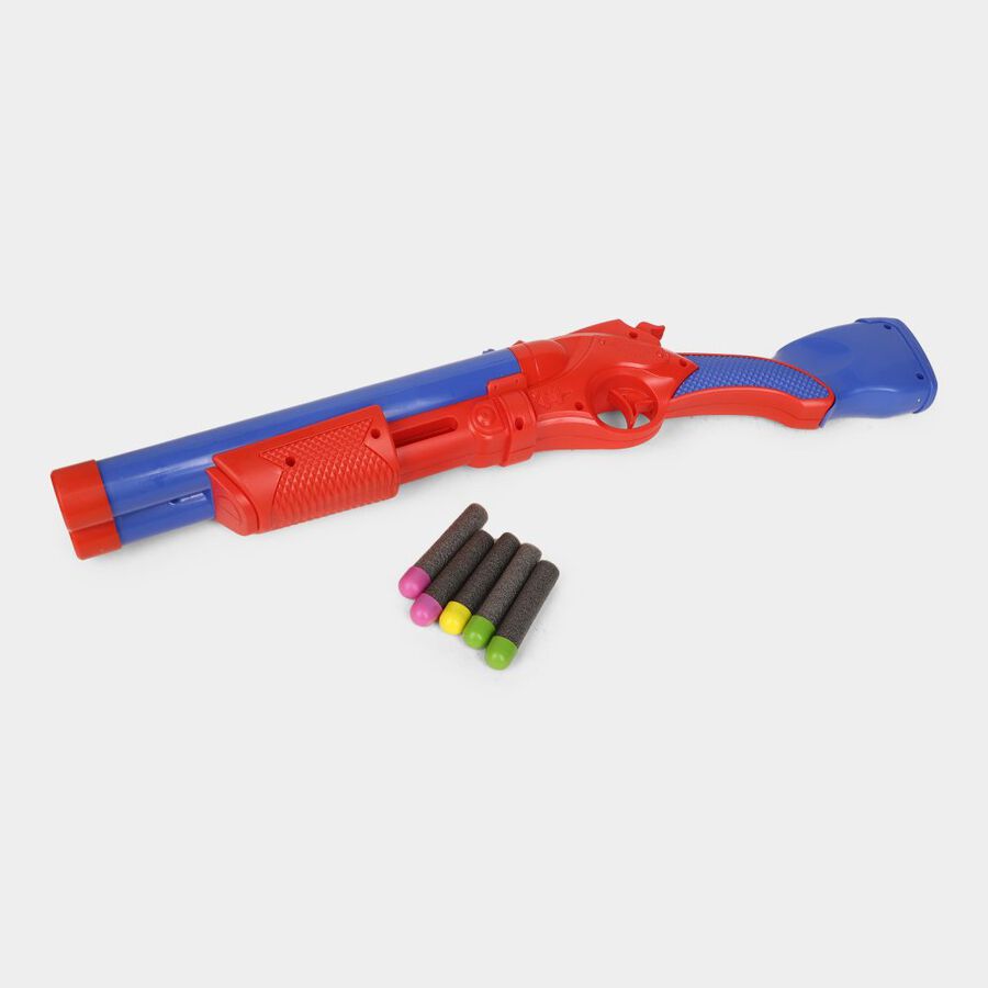 Kid's Plastic Toy Gun, 1 Gun And 5 Bullets, , large image number null