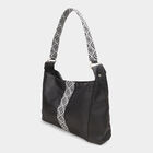 Women's Black Polyurethane Hand Bag, , small image number null