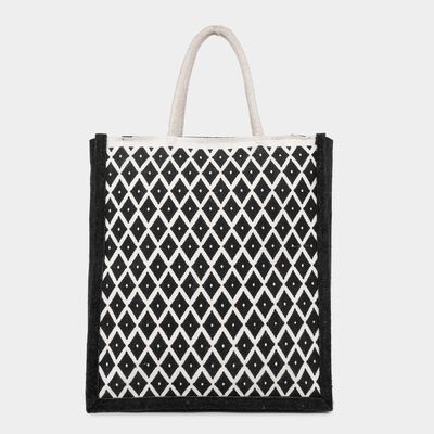 Black CanvasLunch Bag