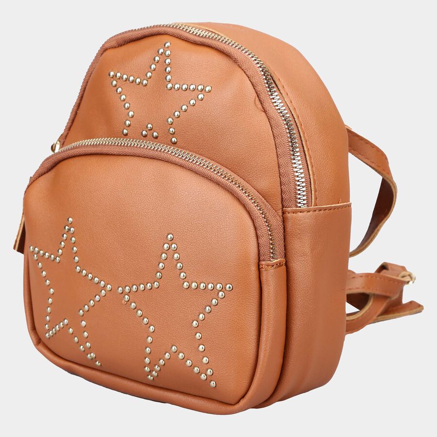 Kid's Tan Polyurethane Bag, , large image number null