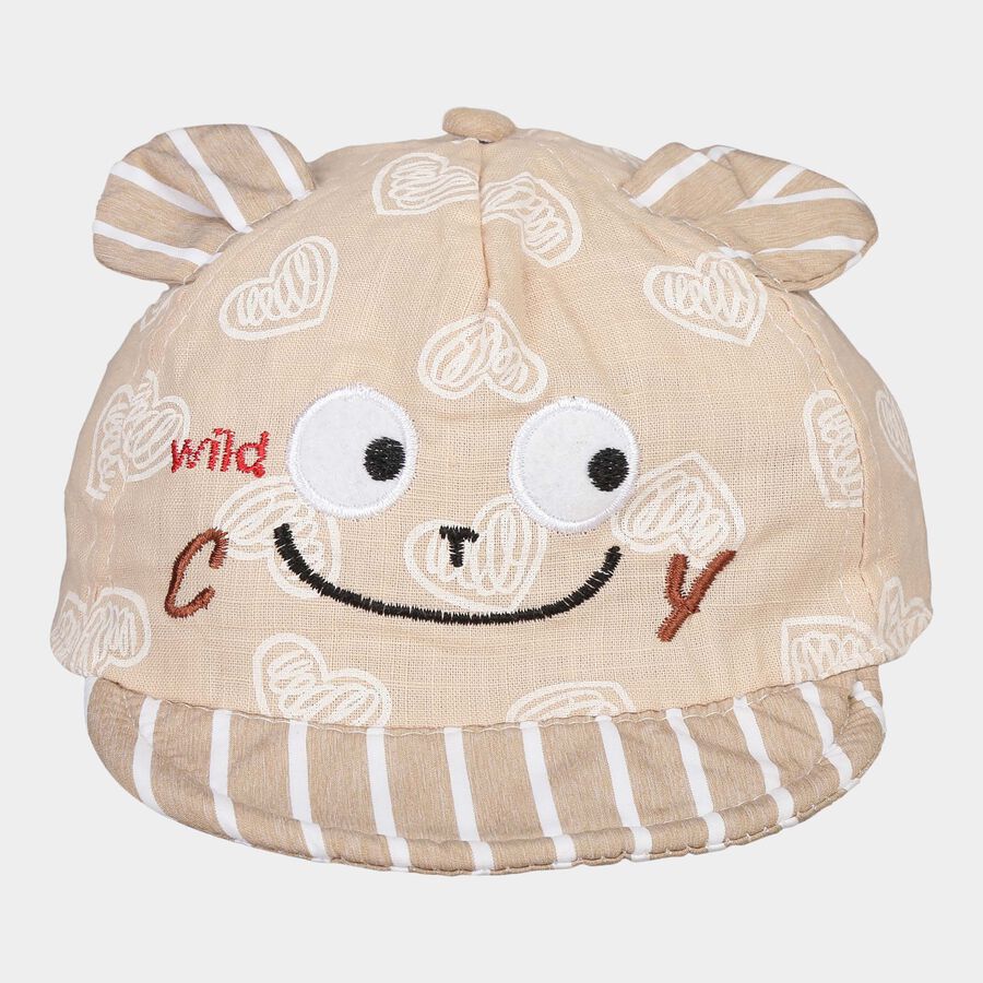 Kids' Brown Nylon Cap, , large image number null