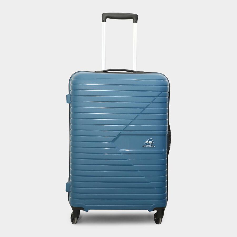4-Wheel Dark Blue PVC Matee Hard Case Trolley, Medium, , large image number null