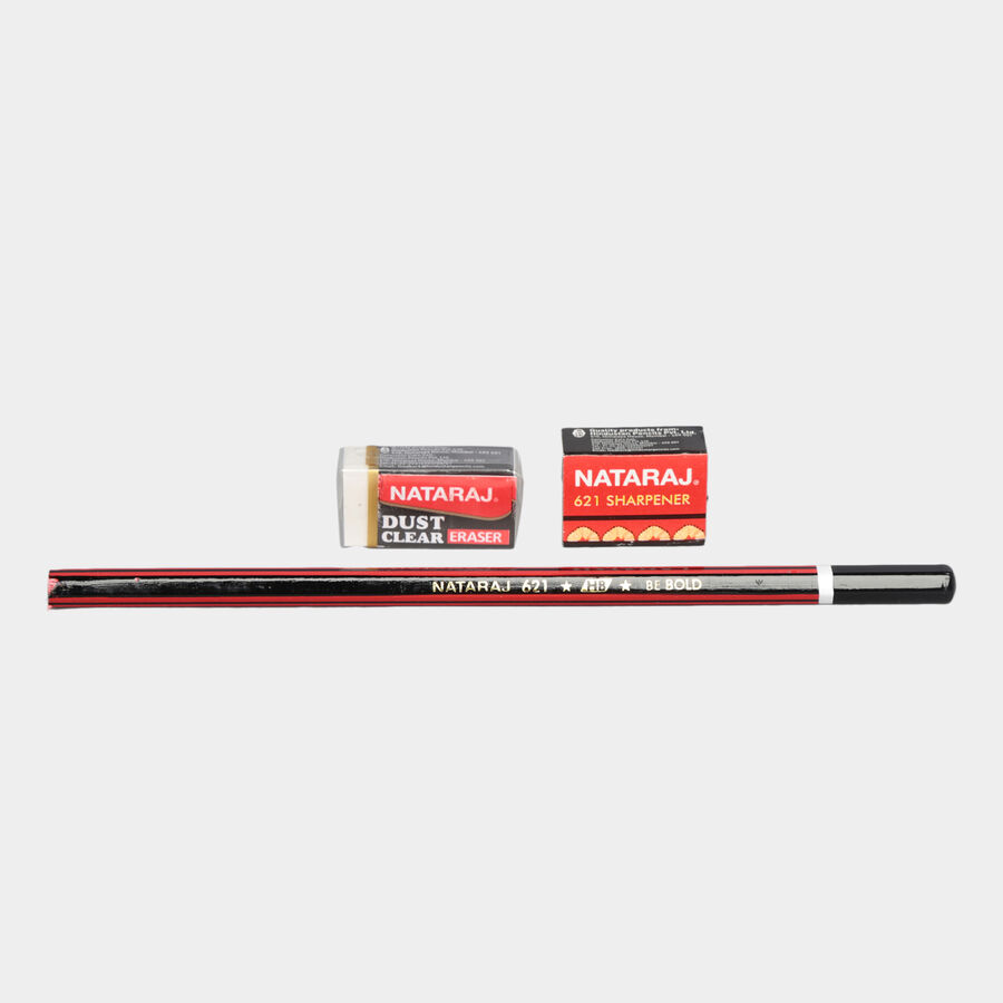 621 Red & Black Pencil (Pack of 10), , large image number null