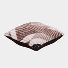 Pink and Brown Geometric Printed Cushion, , small