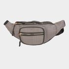 Men's Grey Polyurethane Waist Bag, , small image number null